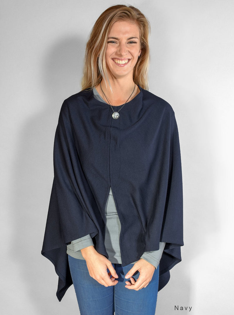 Merino poncho
