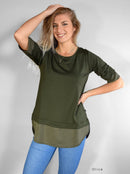 Bamboo Trim Merino Floaty T