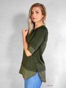 Bamboo Trim Merino Floaty T