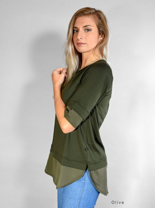 Bamboo Trim Merino Floaty T