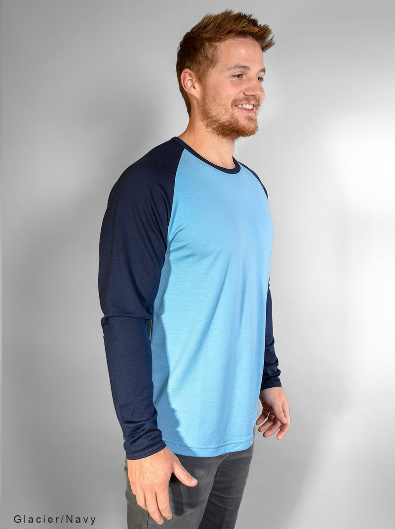 Merino Raglan 2-tone Long Sleeve Tee