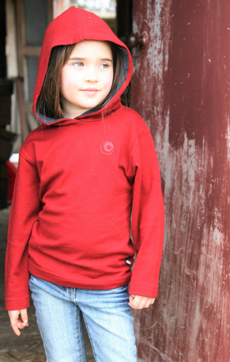 Merino Kids Pullover Hoodie