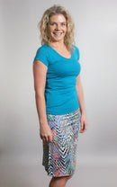 Merino Fitted Scoop Tee