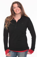Merino Half Zip Princess Cut Jersey
