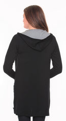 Merino Zipped Hood Cardigan New Zealand Made
