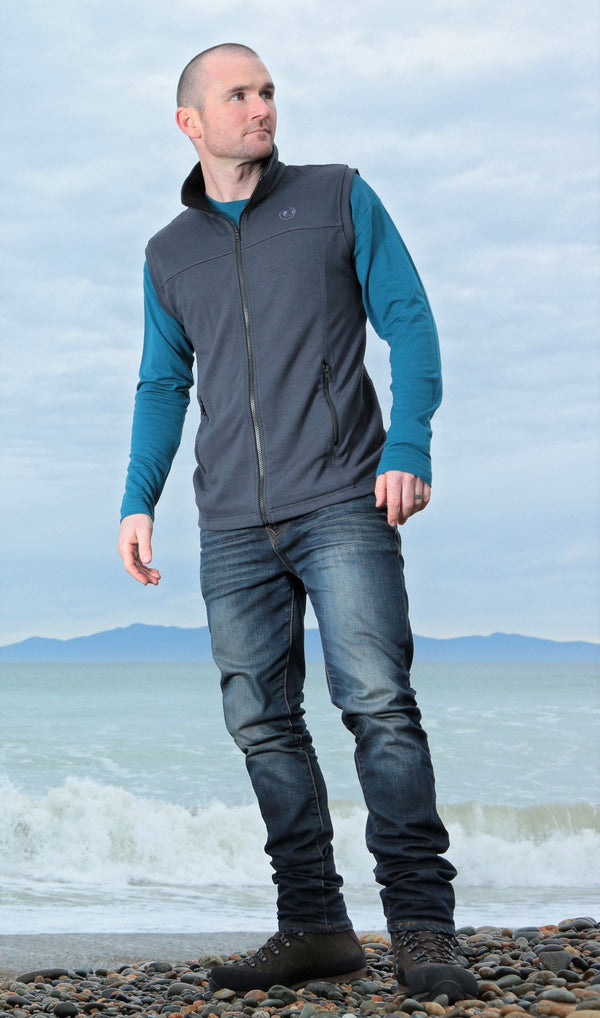 Merino Zip Outermost Vest With Zip Pockets
