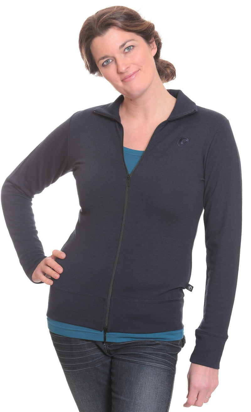 Merino Fitted Banded Zip Jacket