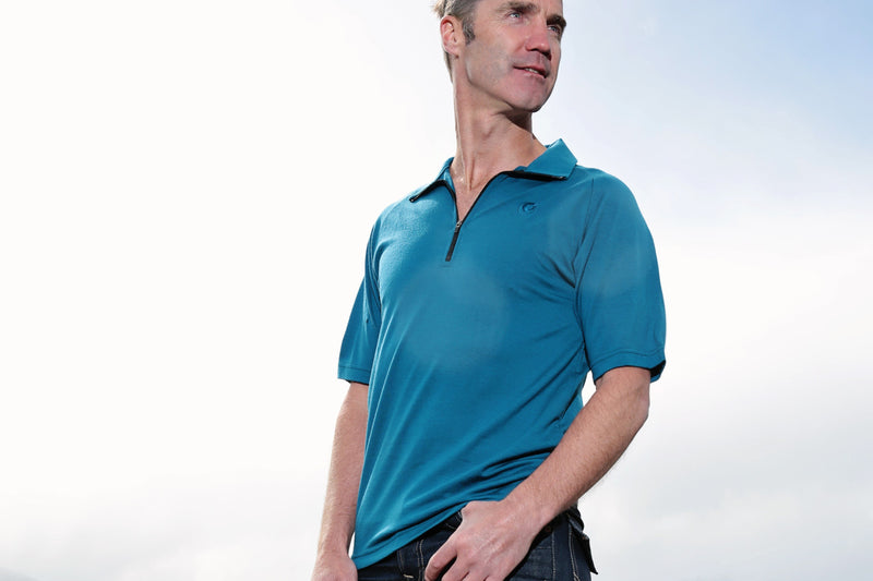 Merino Half Zip Poloshirt