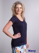 Merino Gathered Tee