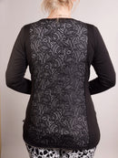 Merino Lace Back Cardigan