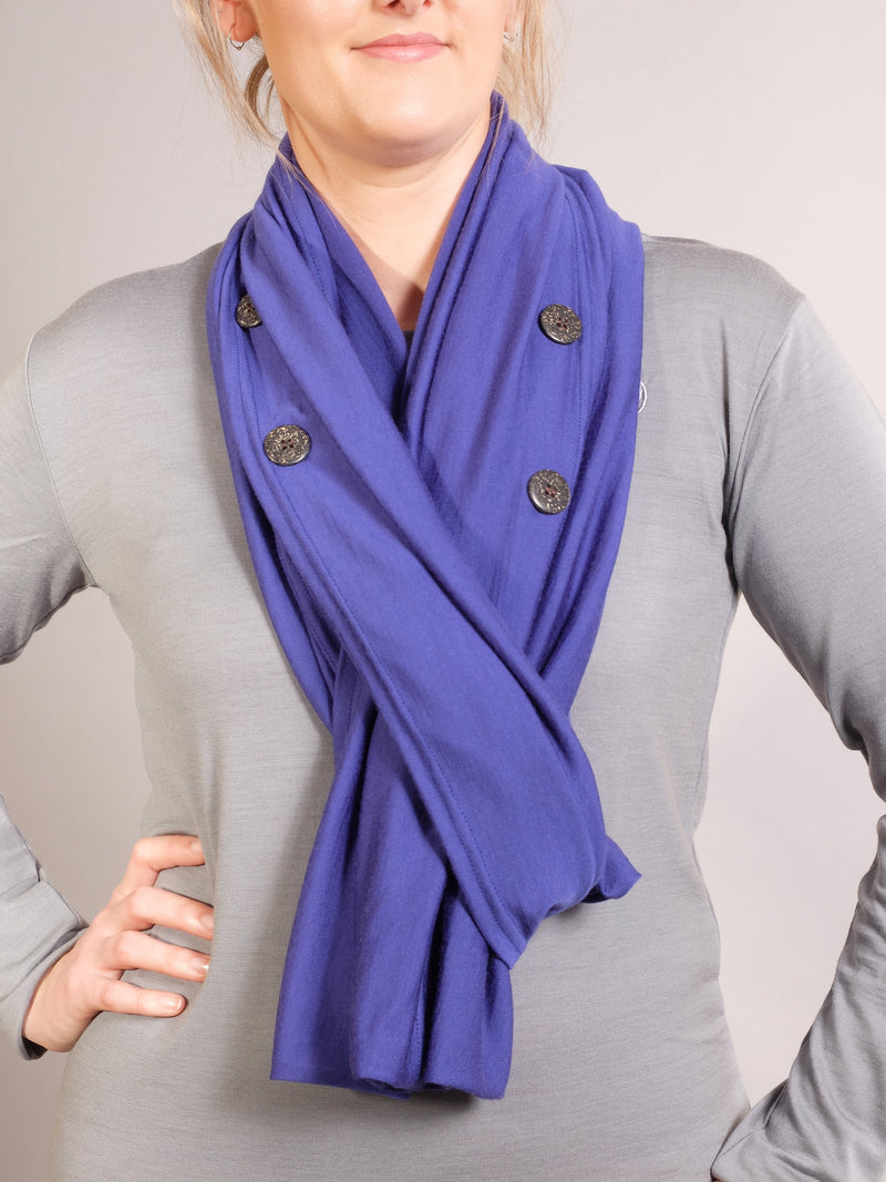 Merino Button Back Cape