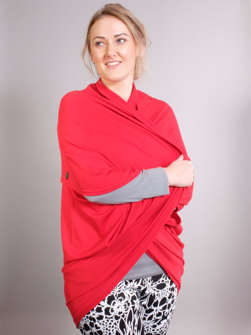 Merino Button Back Cape