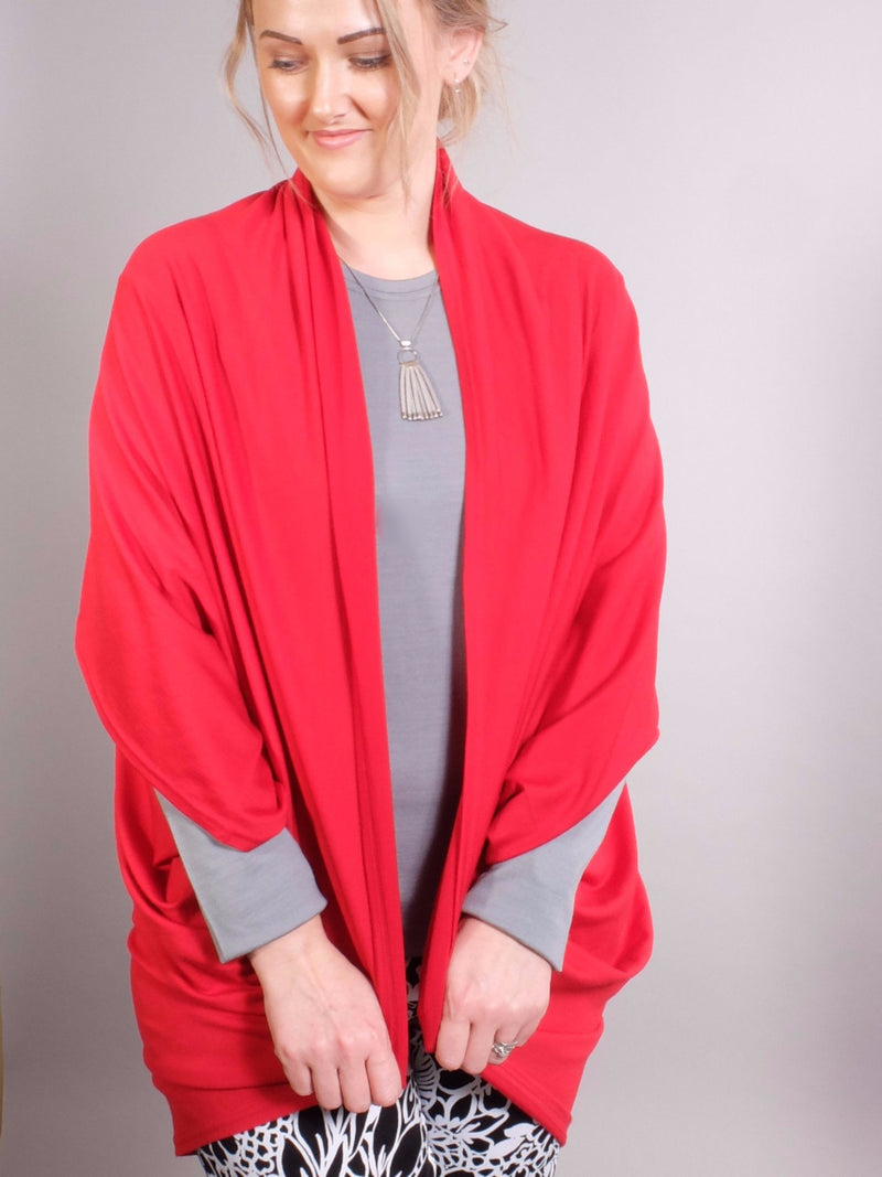 Merino Button Back Cape