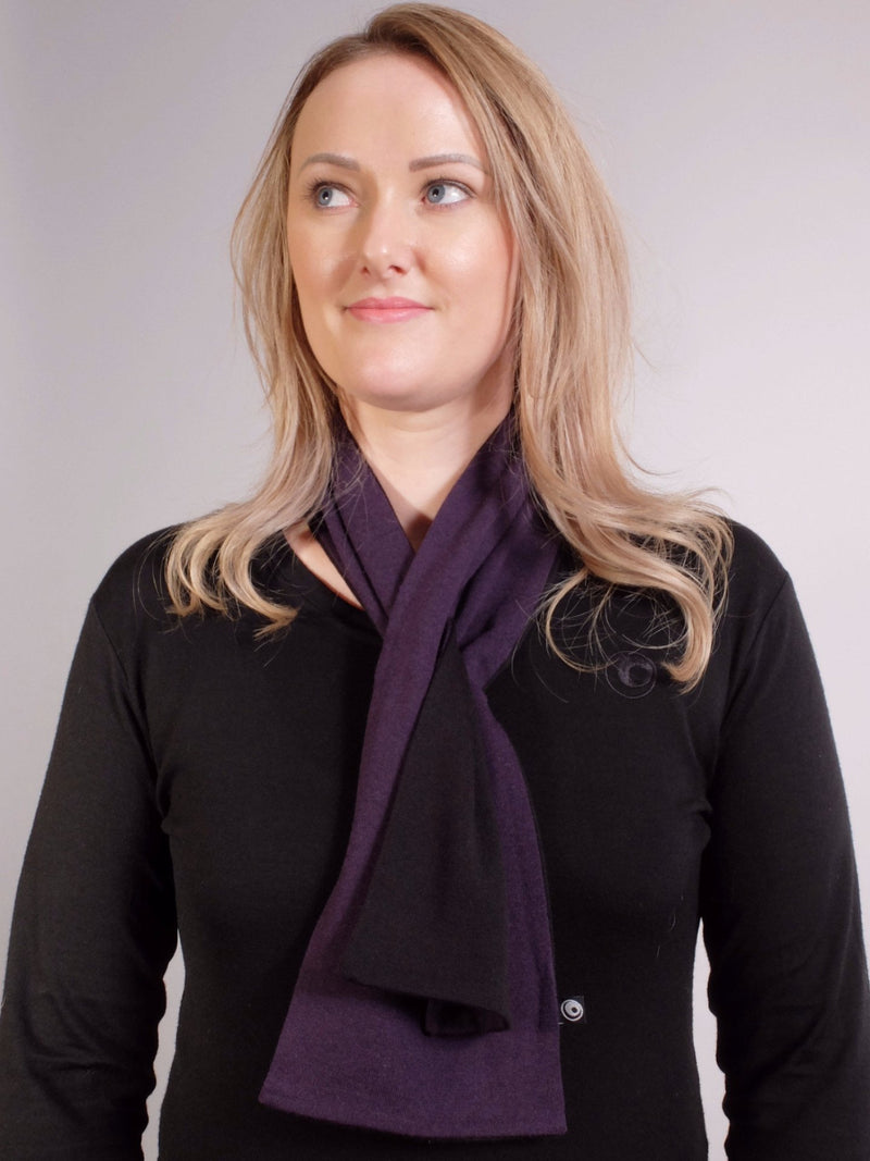 Merino Contrast Loop Through Scarf