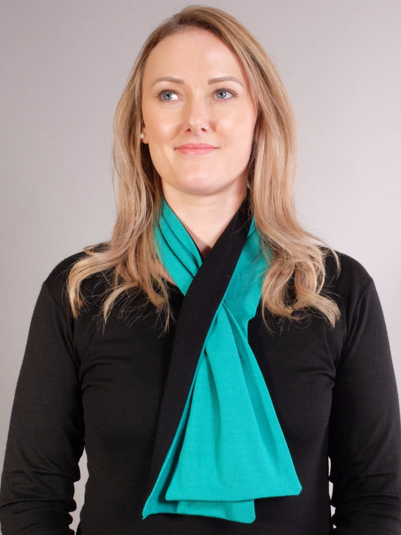 Merino Contrast Loop Through Scarf
