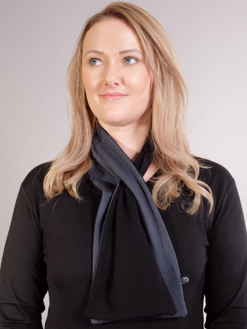 Merino Contrast Loop Through Scarf