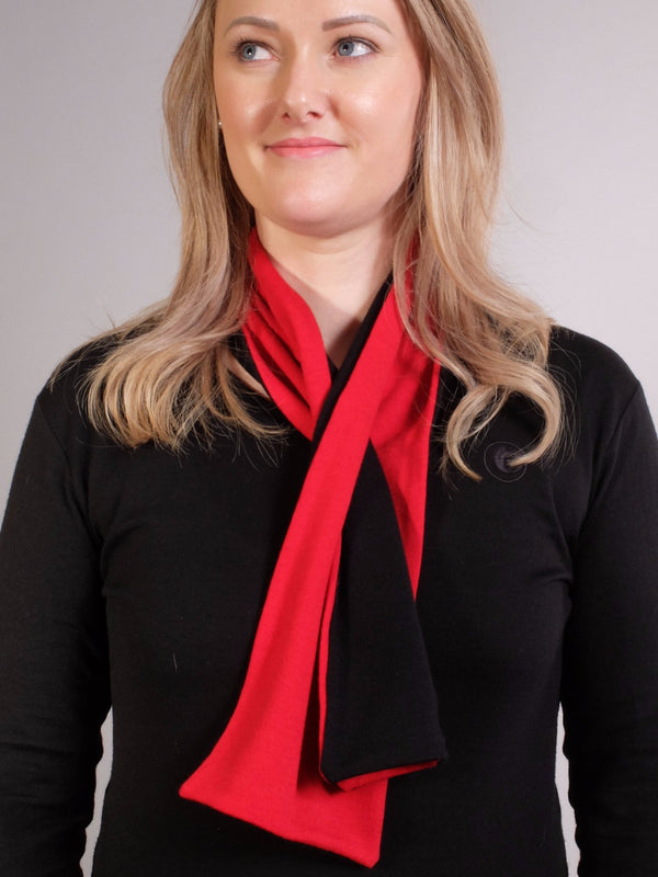 Merino Contrast Loop Through Scarf