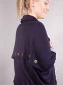 Merino Button Back Cape