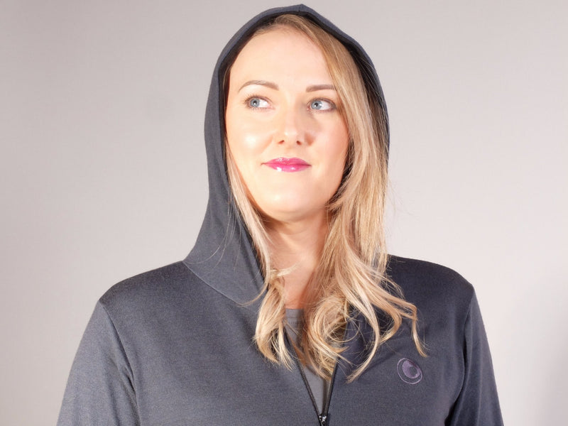 Merino Longline Hooded Zip Jacket
