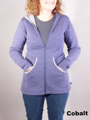 Merino Zip Contrast Lined Hooded Jacket