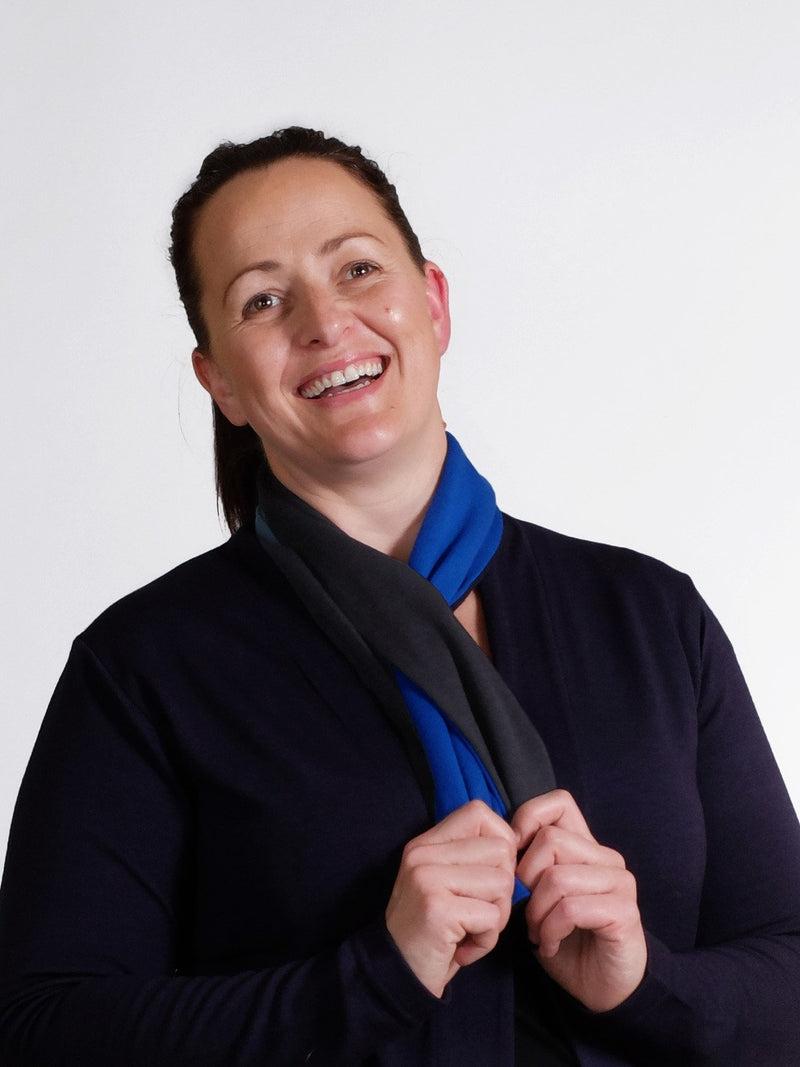 Merino Contrast Loop Through Scarf
