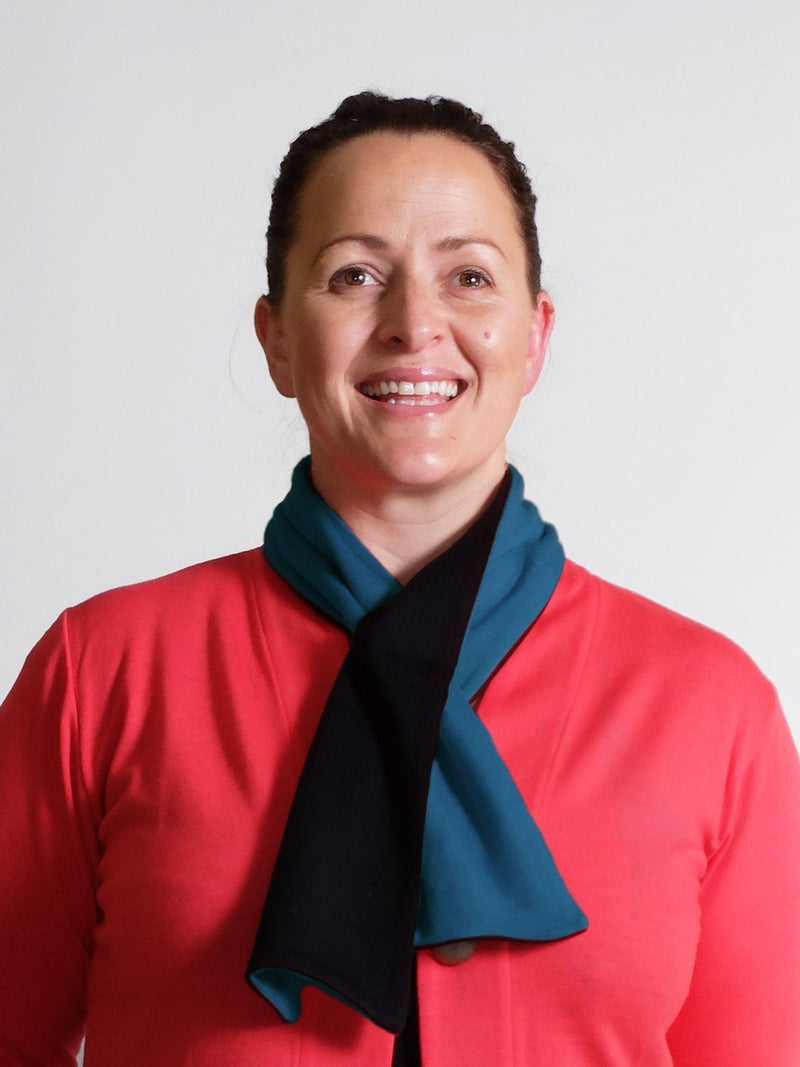 Merino Contrast Loop Through Scarf
