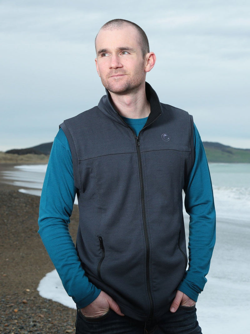 Merino Zip Outermost Vest With Zip Pockets