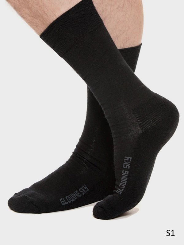 S1 Unisex Merino Black Dress Sock