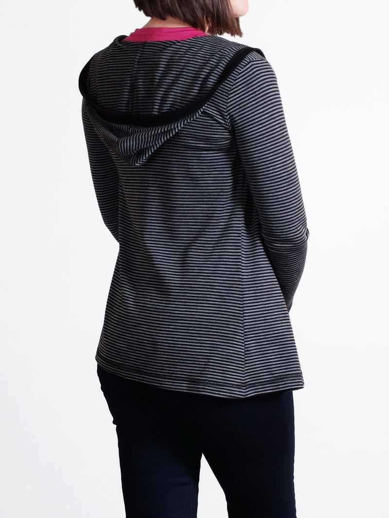 Merino Hood Cardigan New Zealand Made