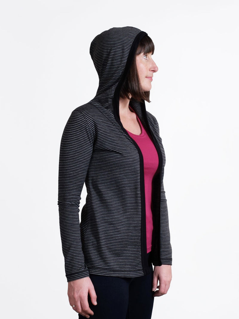 Merino Hood Cardigan New Zealand Made