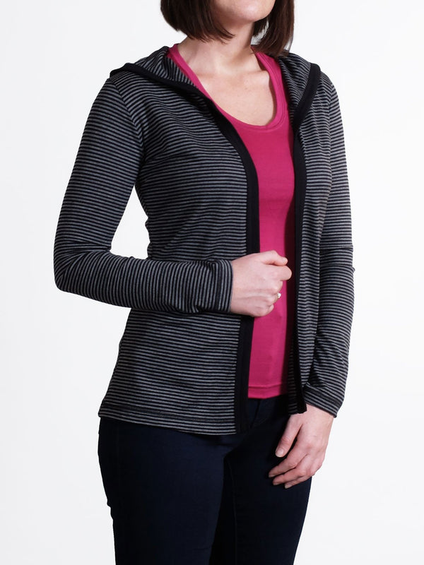 Merino Hood Cardigan New Zealand Made