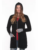 Merino Zipped Hood Cardigan New Zealand Made