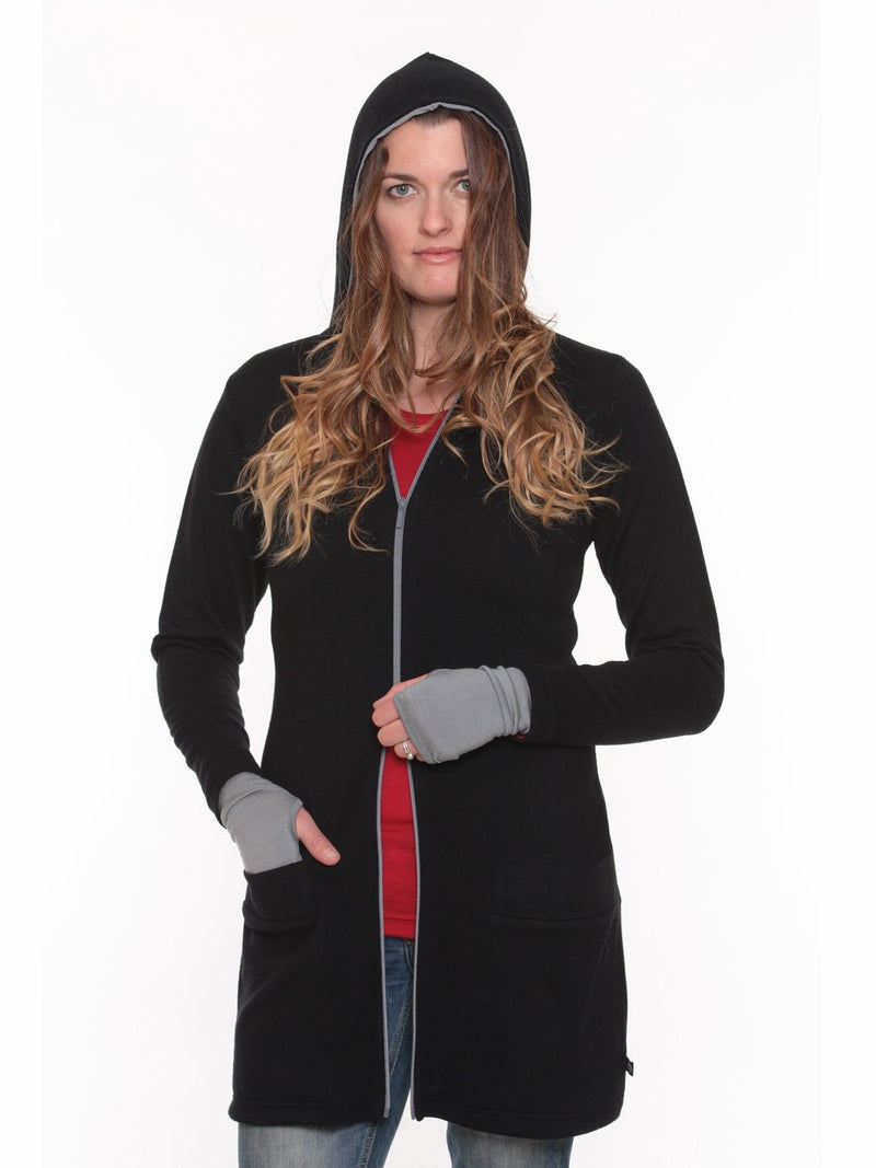 Merino Zipped Hood Cardigan New Zealand Made