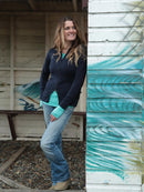 Merino Fitted Banded Zip Jacket