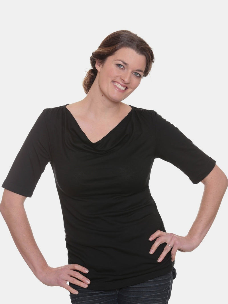 Merino Cowl Neck