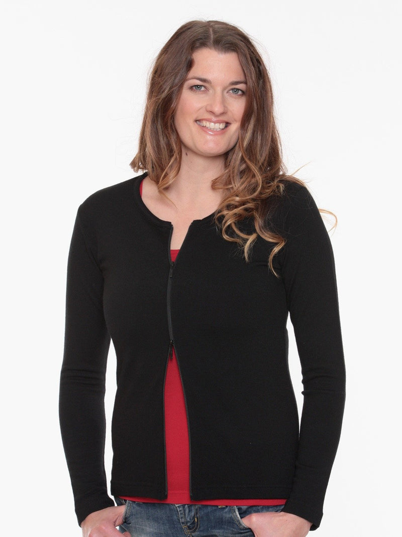 Merino Zip Cardigan New Zealand Made