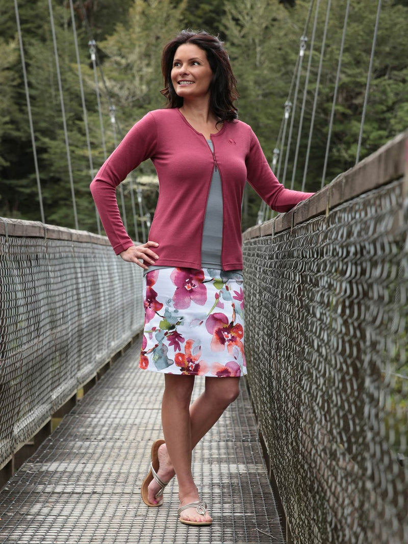 Merino Zip Cardigan New Zealand Made