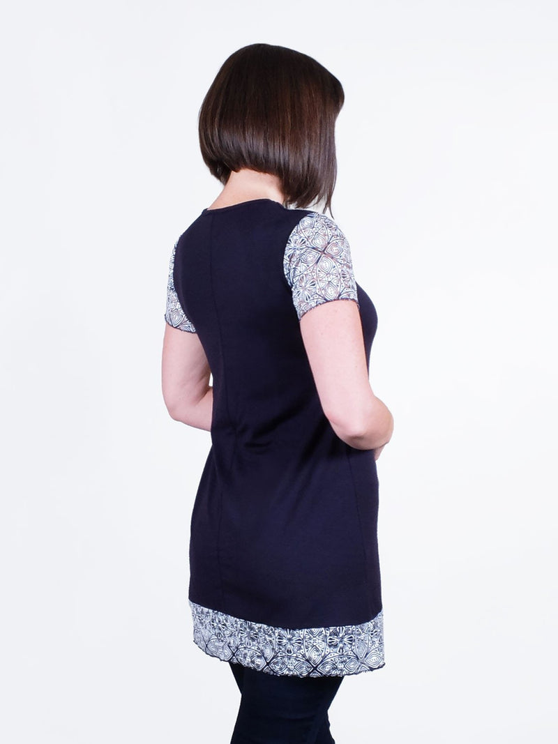 Merino Lace Trim Tunic