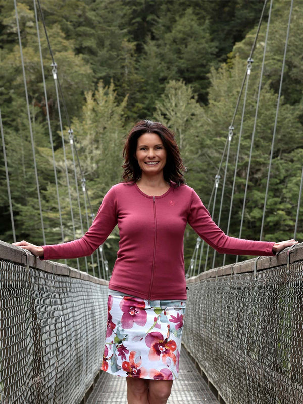 Merino Zip Cardigan New Zealand Made